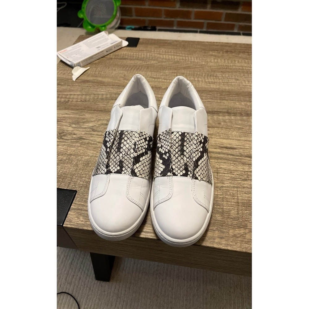 Vince Vista Leather Lizard / Snake Slip On Sneaker